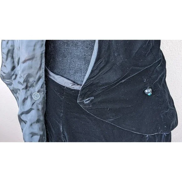 💜✨Black Velvet w/Lace Set - Back View - Picture 10 of 10